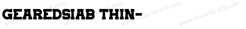 gearedsiab thin字体转换